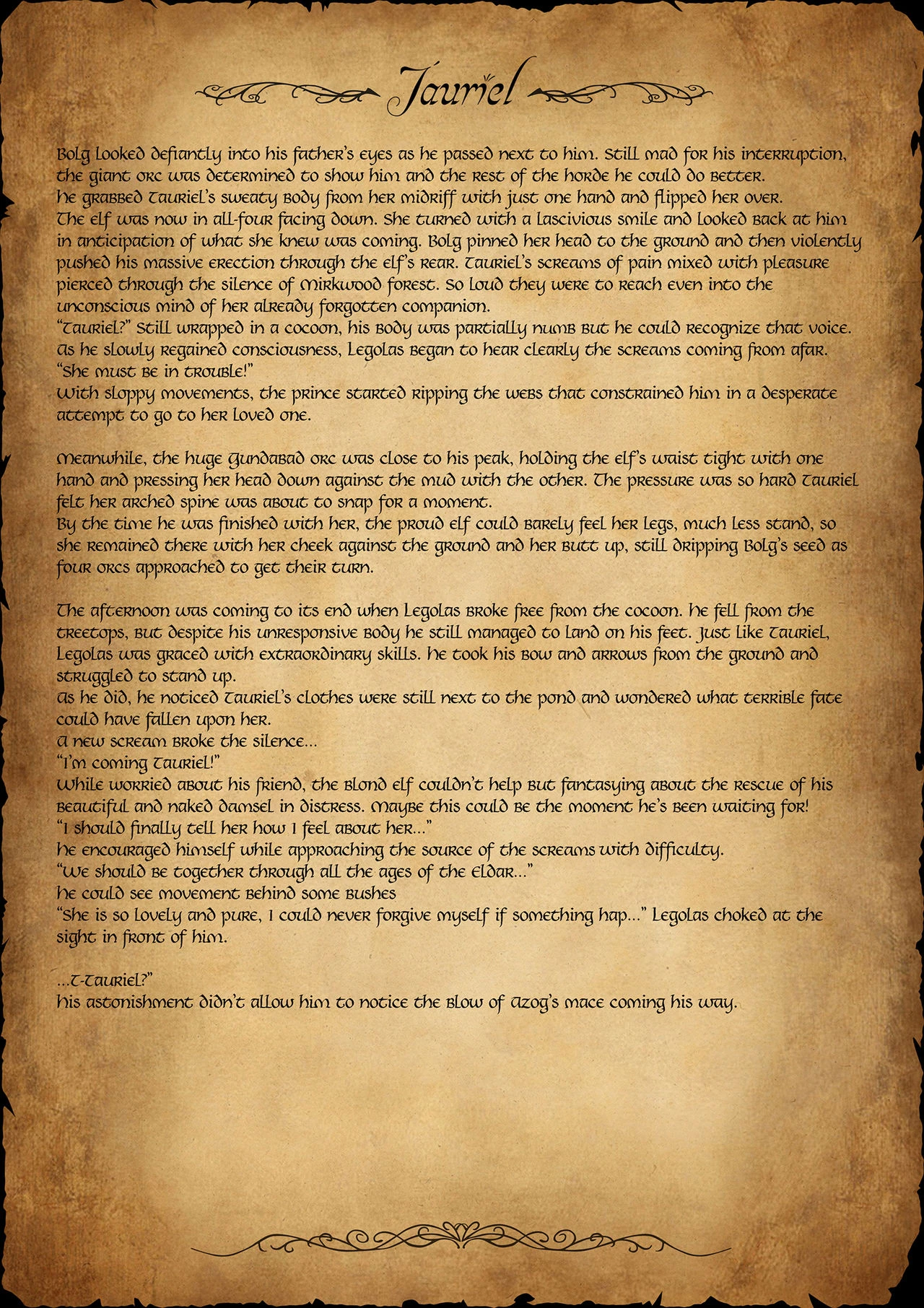 Tauriel's Story porn comic picture 14