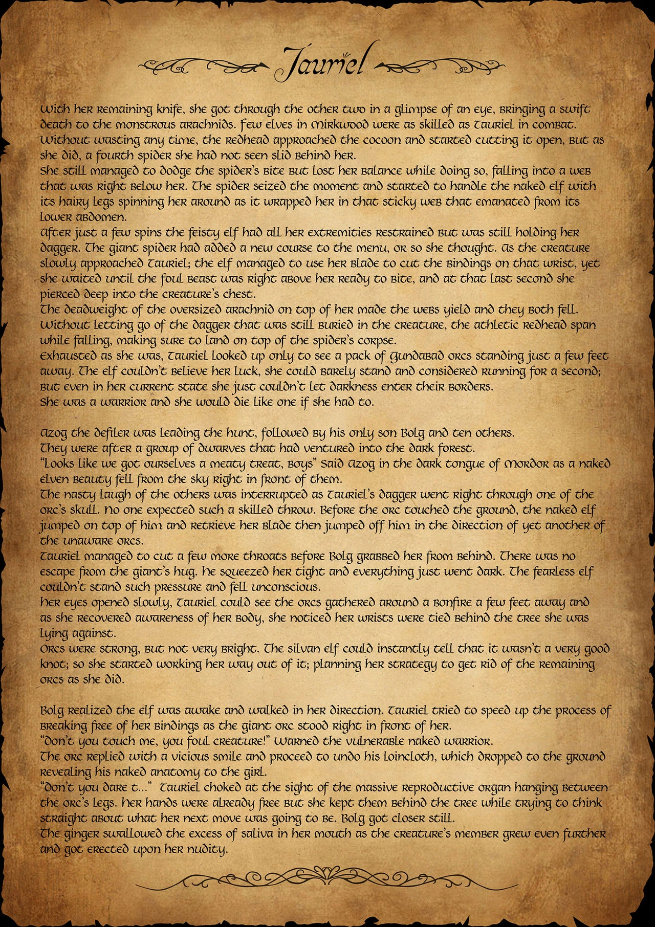 Tauriel's Story porn comic picture 2
