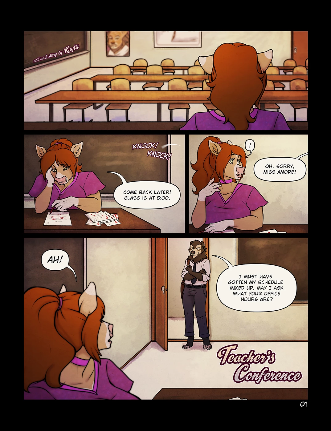 Teacher's Conference porn comic picture 2