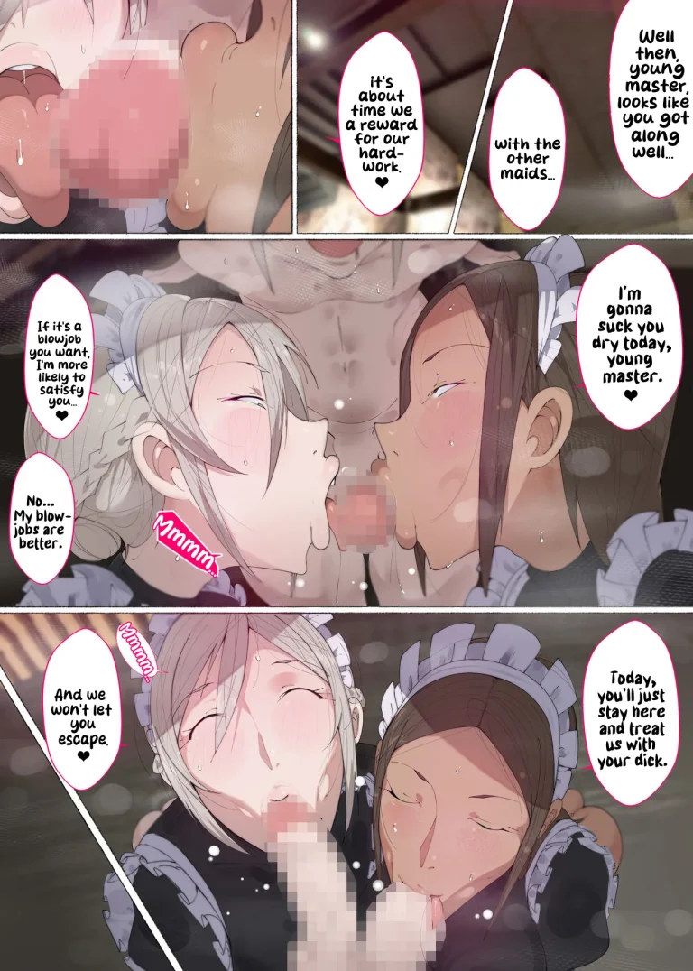 Ten Sexy Maids Who Works at a Mansion to Teach Sex Education porn comic picture 42