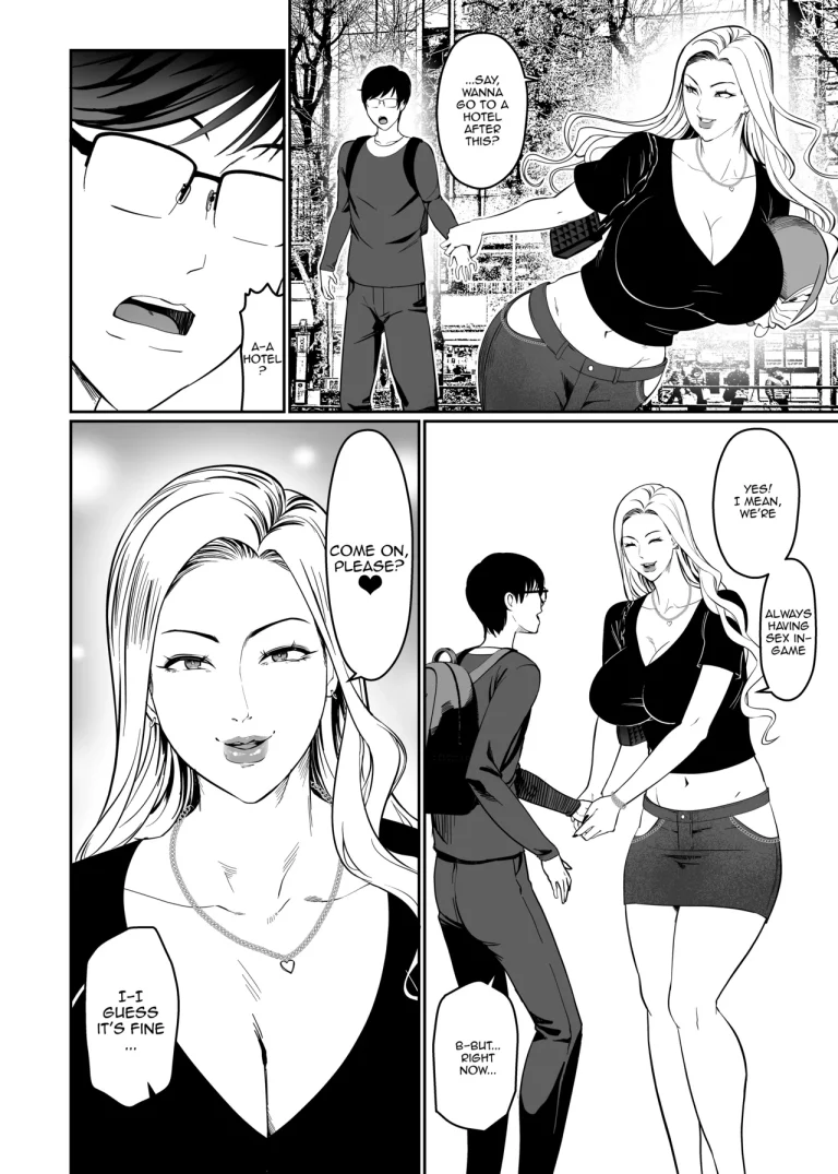 That Girl Who Was So Pure In-game Turned Out To Be a Tall Gyaru!? porn comic picture 10