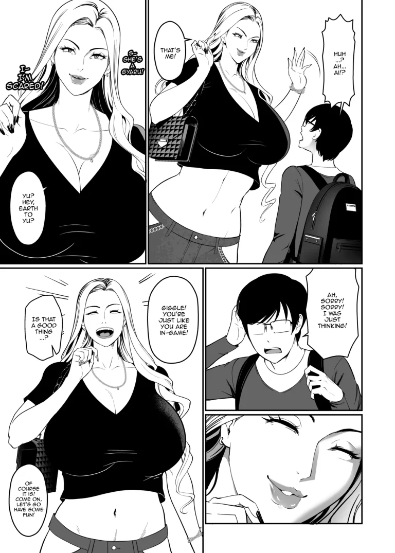 That Girl Who Was So Pure In-game Turned Out To Be a Tall Gyaru!? porn comic picture 7