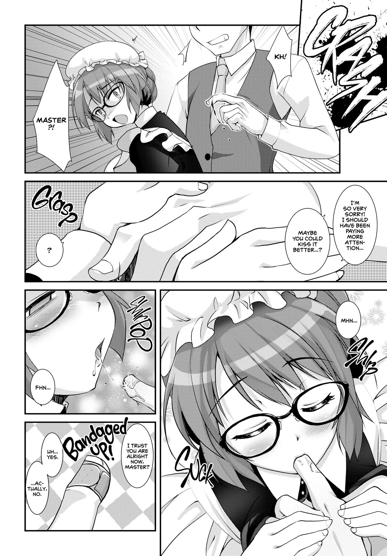 That Prim and Proper Maid Exterior Is Hiding Something Big... | Classical Maid wa Fuku no Shita ni Sukebe o Kiteiru Mono da -MasPet Emily- porn comic picture 7