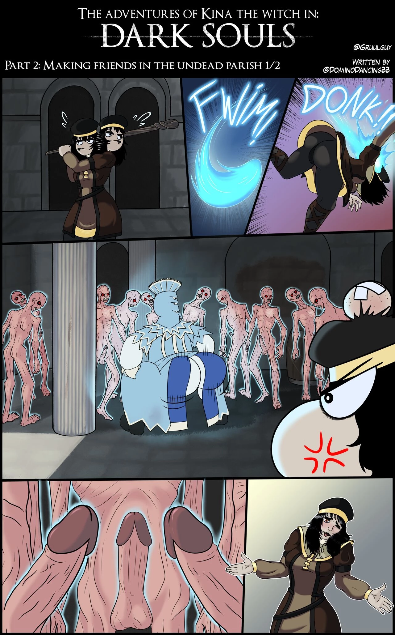 The adventures of Kina the Witch in Dark Souls porn comic picture 3
