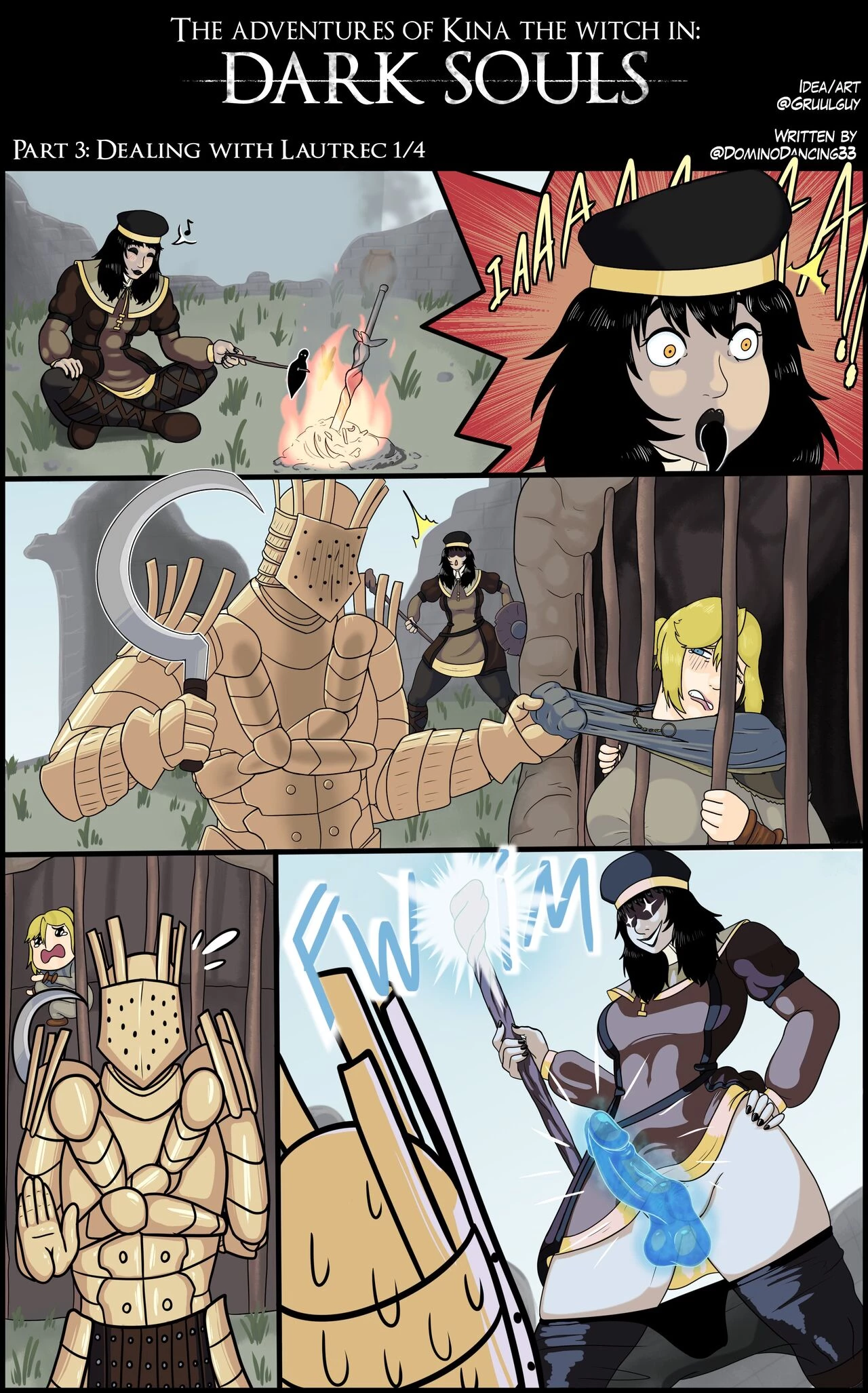 The adventures of Kina the Witch in Dark Souls porn comic picture 5