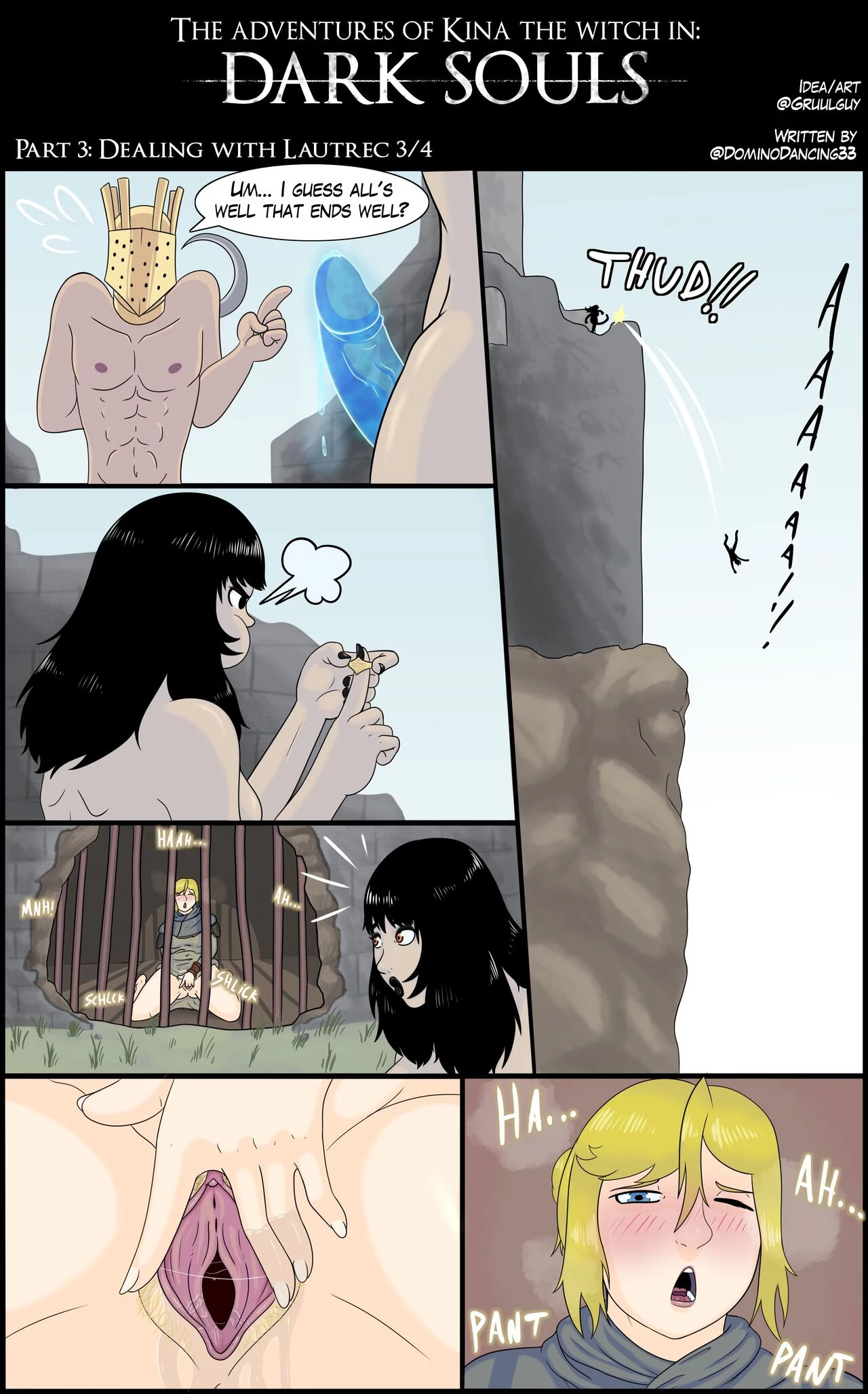 The adventures of Kina the Witch in Dark Souls porn comic picture 8