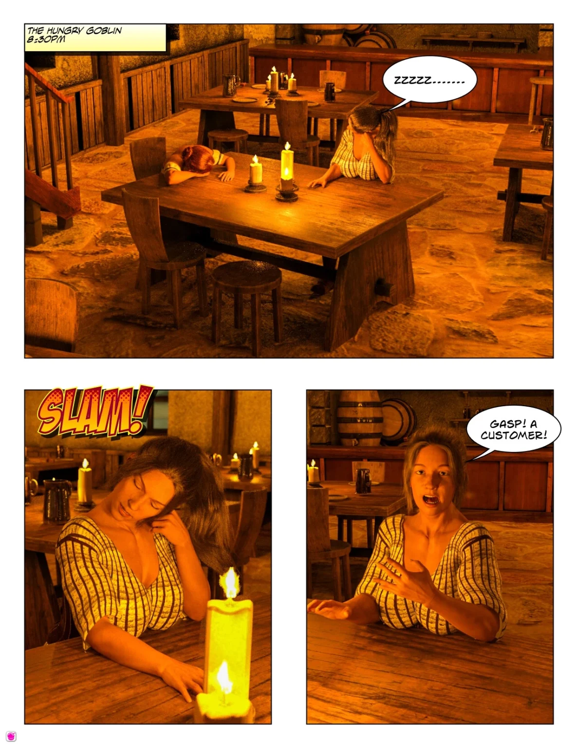 The Barmaid porn comic picture 1