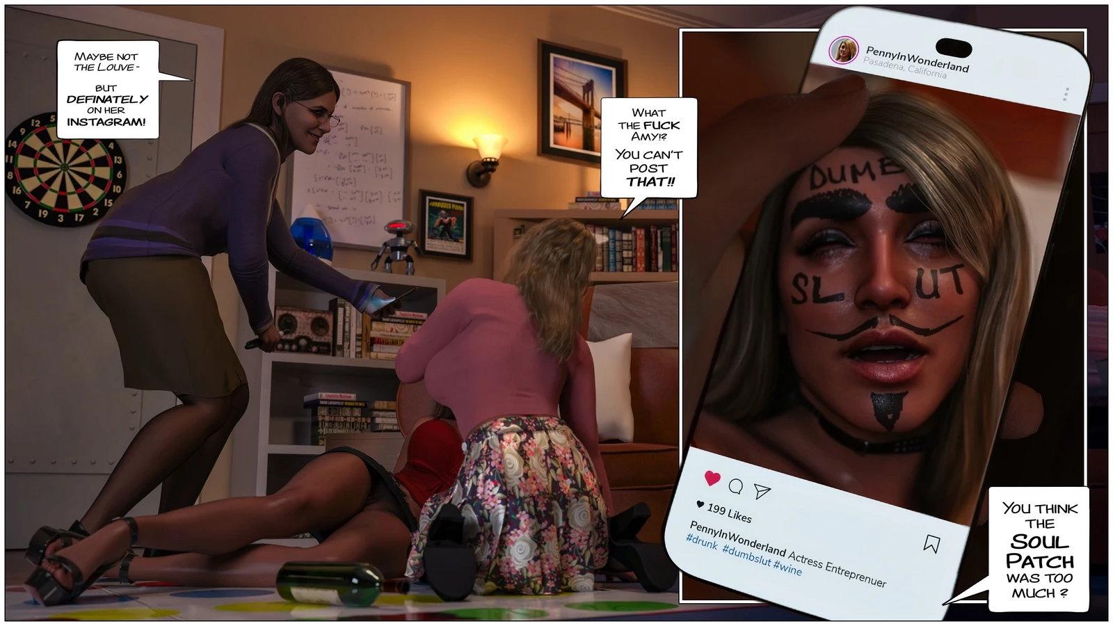 The Big Gang Bang Theory. The Twister Takedown porn comic picture 8