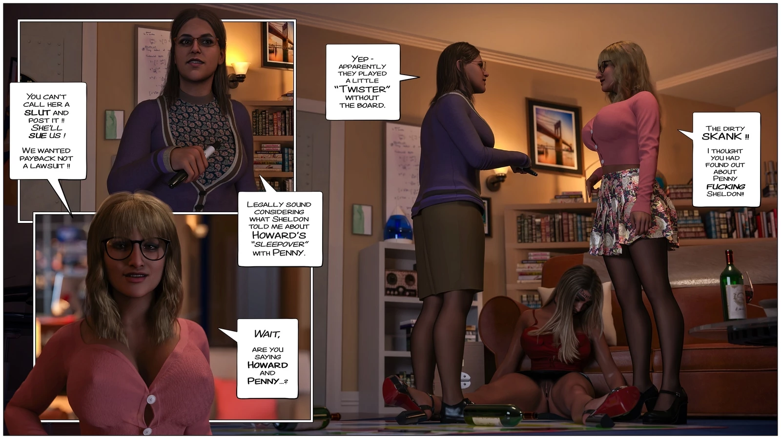 The Big Gang Bang Theory. The Twister Takedown porn comic picture 9