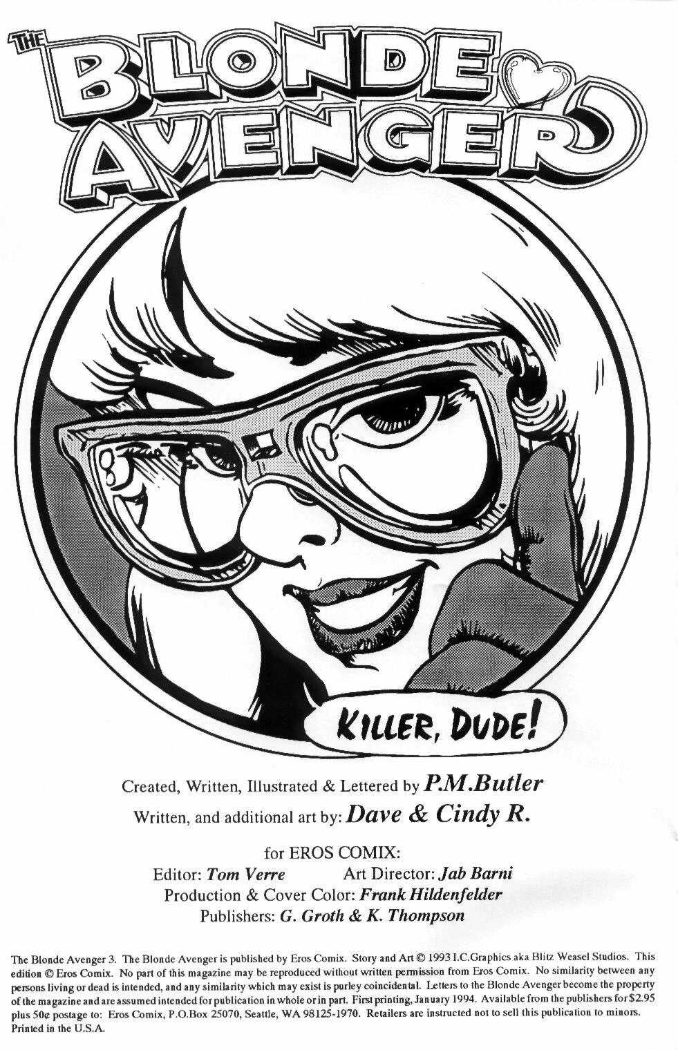The Blonde Avenger 1-3 porn comic picture 46