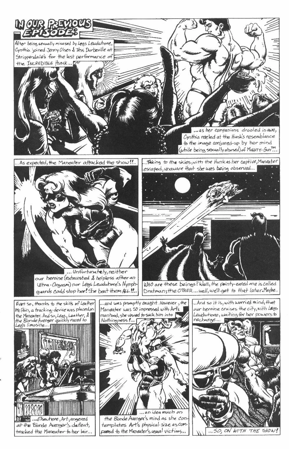 The Blonde Avenger 1-3 porn comic picture 47