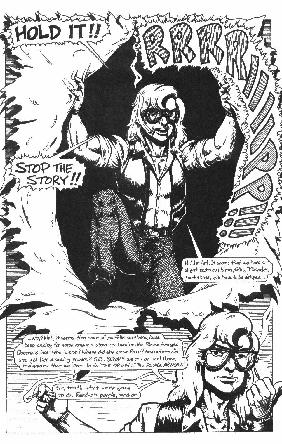 The Blonde Avenger 1-3 porn comic picture 51