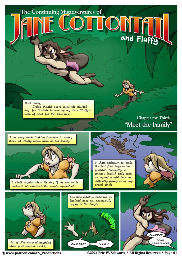 The Continuing Misadventures of Jane Cottontail and Fluffy: Meet the Family porn comic picture 2