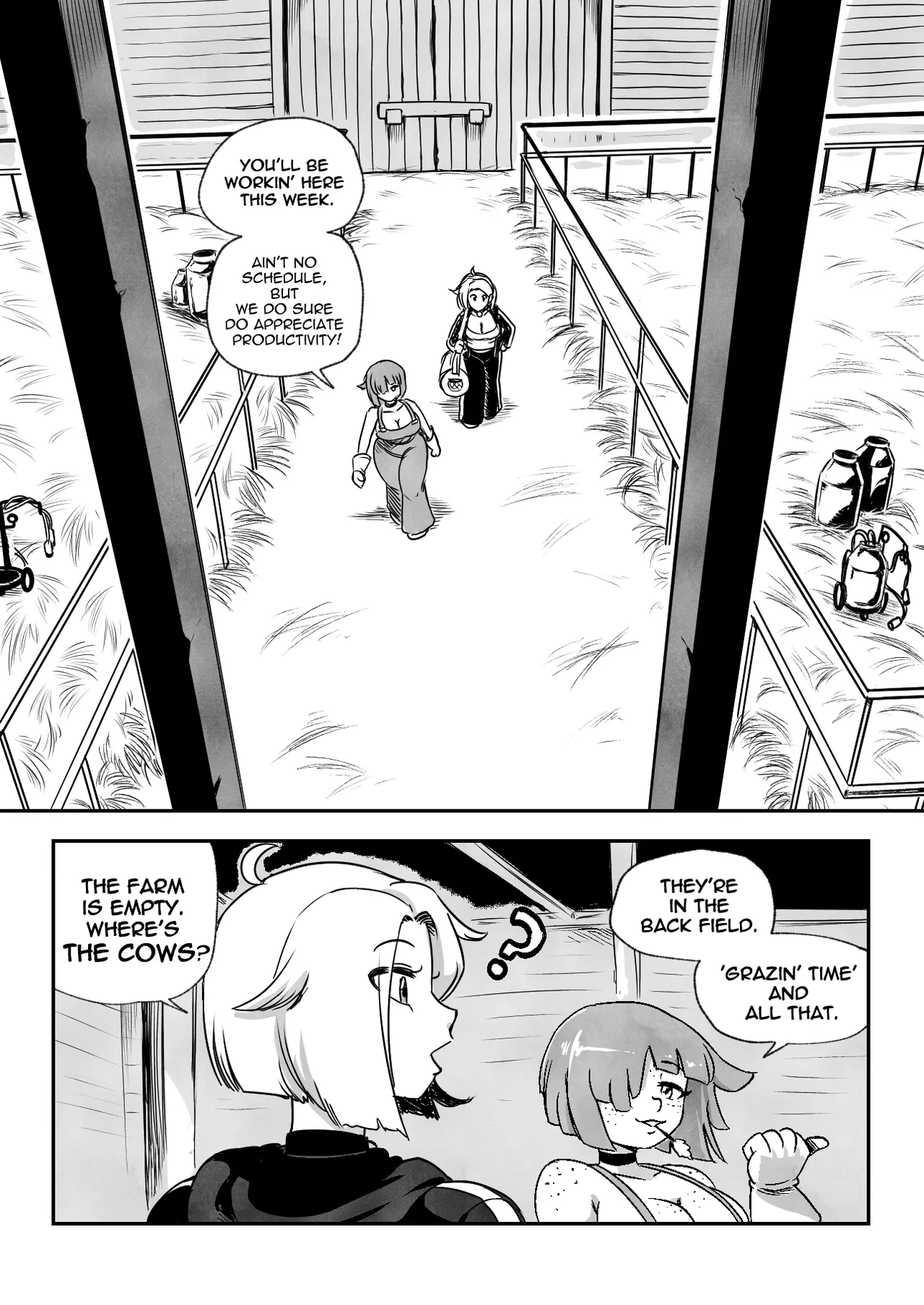 The Cowgirl farm Experience! porn comic picture 5