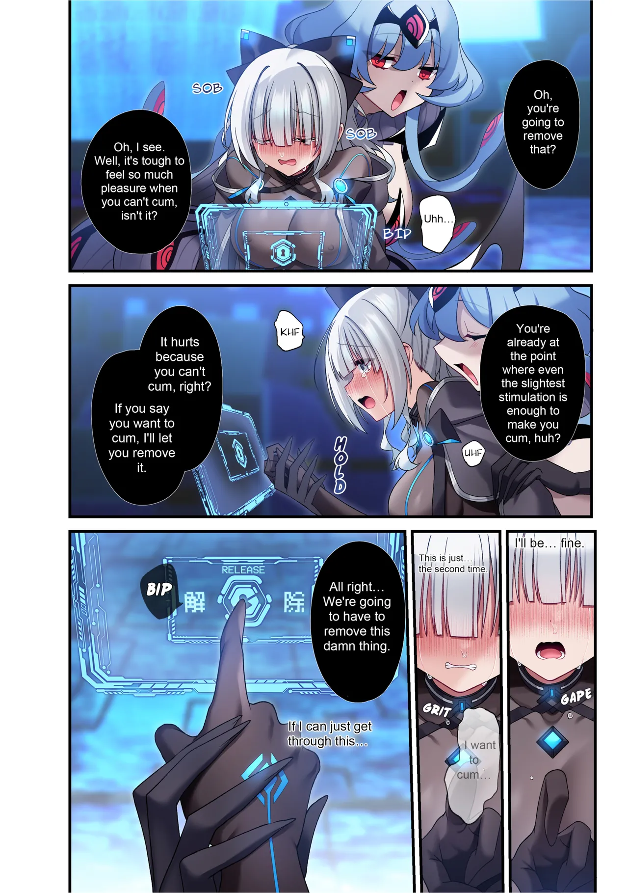 The Cyber Girl Sinking into the Virtual World porn comic picture 31