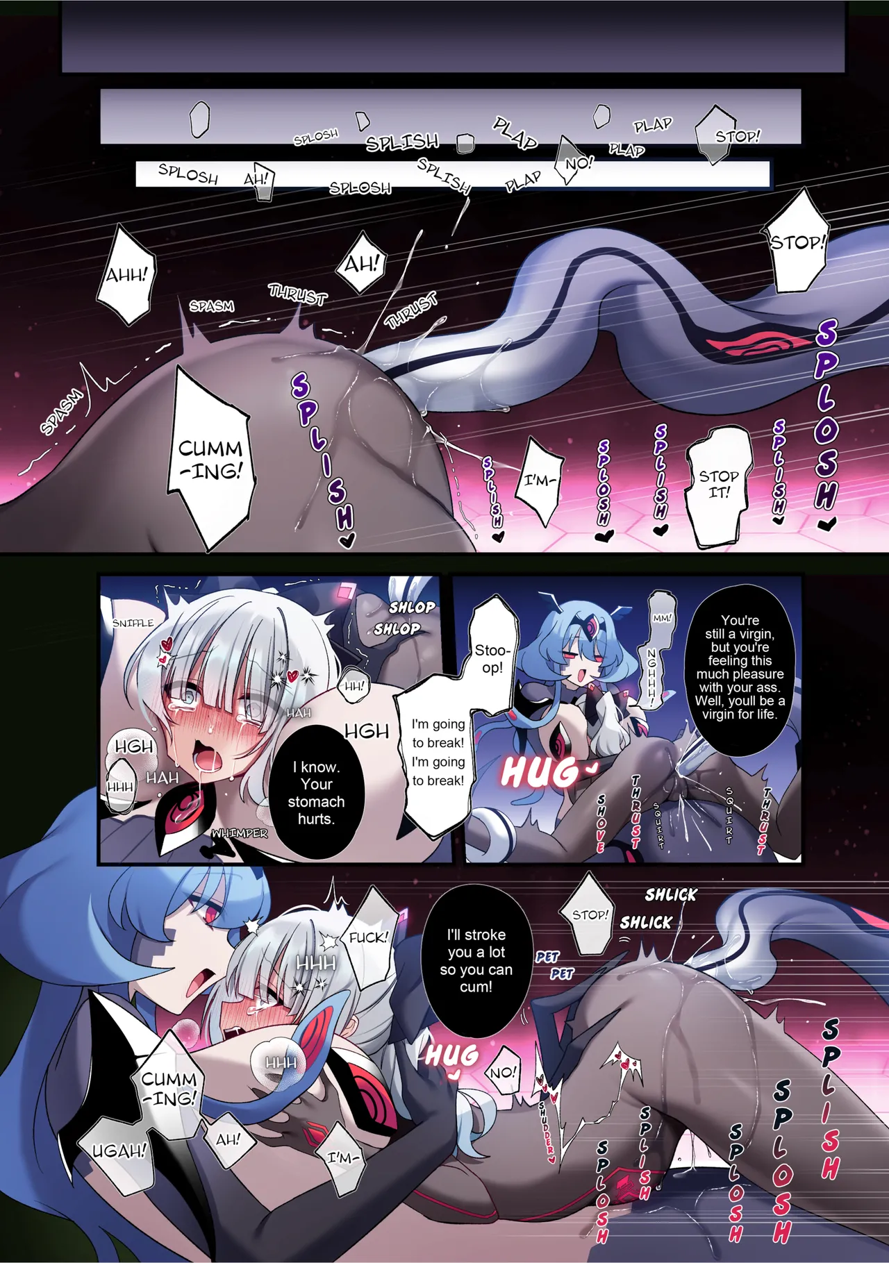 The Cyber Girl Sinking into the Virtual World porn comic picture 39