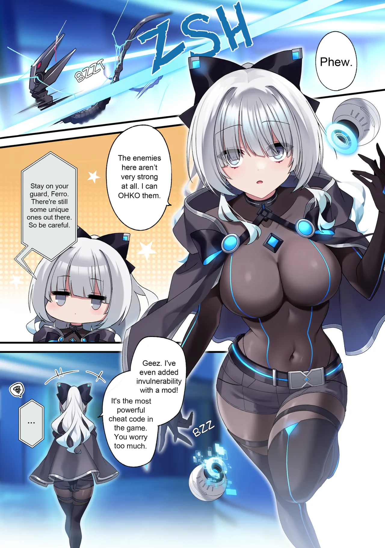 The Cyber Girl Sinking into the Virtual World porn comic picture 4