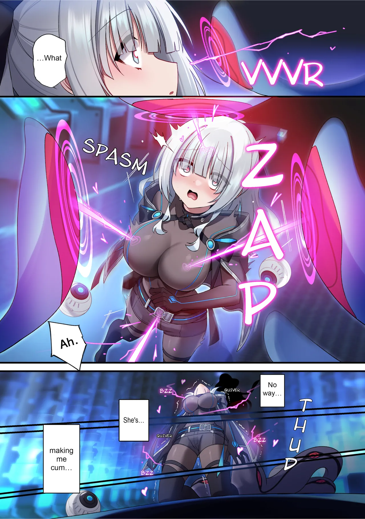 The Cyber Girl Sinking into the Virtual World porn comic picture 6