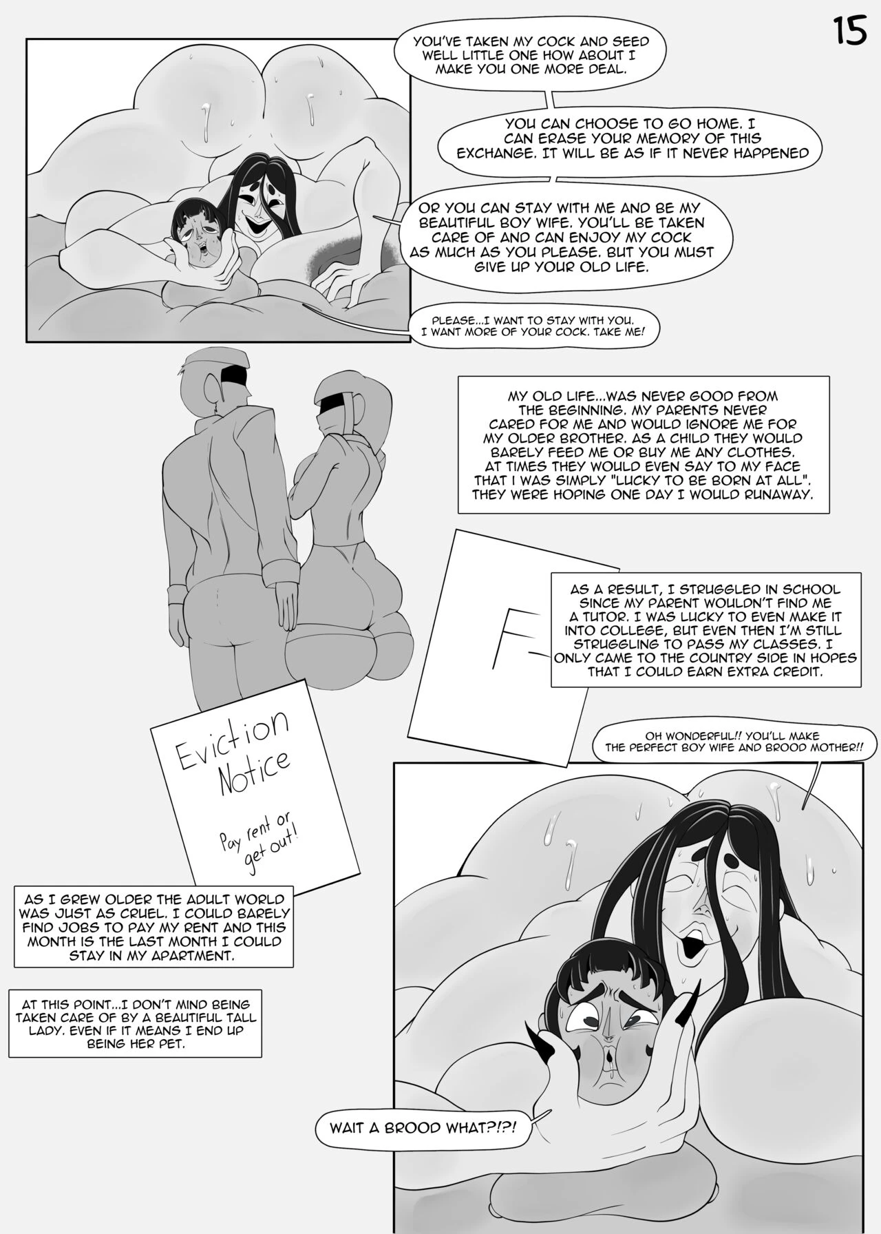 The Day I Met A Tall Lady porn comic picture 16