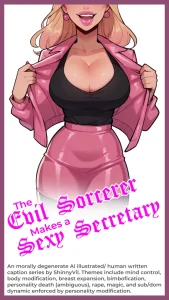 The Evil Sorcerer Makes a Sexy Secretary porn comic picture 1