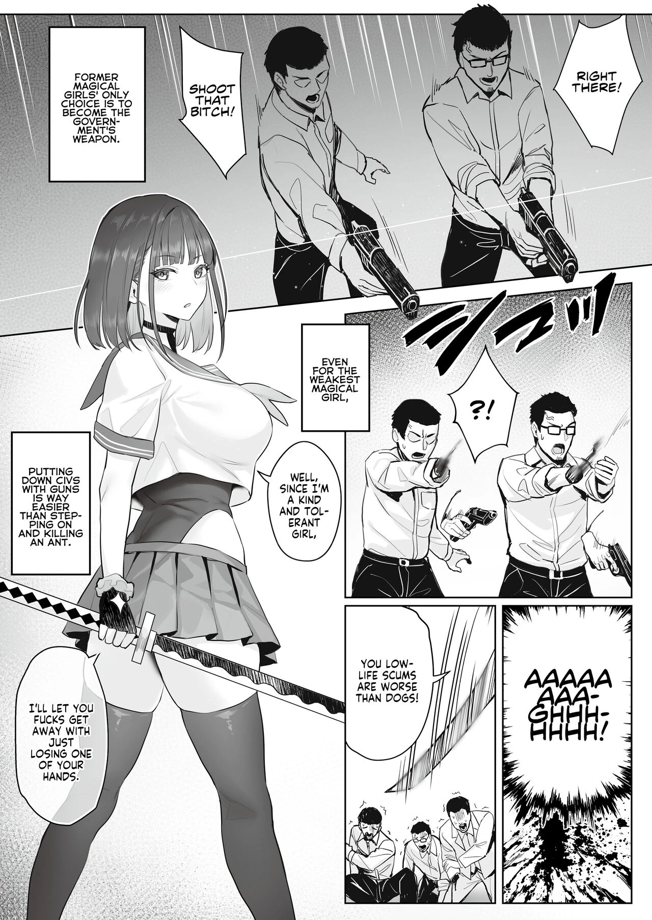 The Former Magical Girl Blue's Work | Moto Mahou Shoujo no Shigoto Hanashi Ao porn comic picture 10