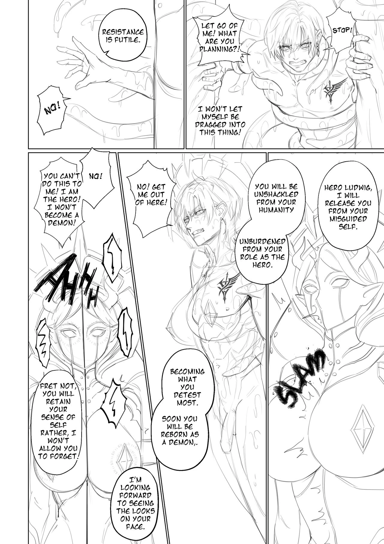 The Hero Fall porn comic picture 4
