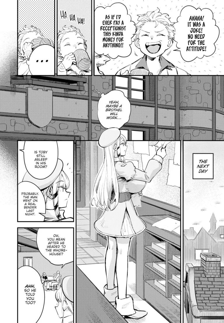 The Receptionist at the Adventurer's Guild was a Slut porn comic picture 9