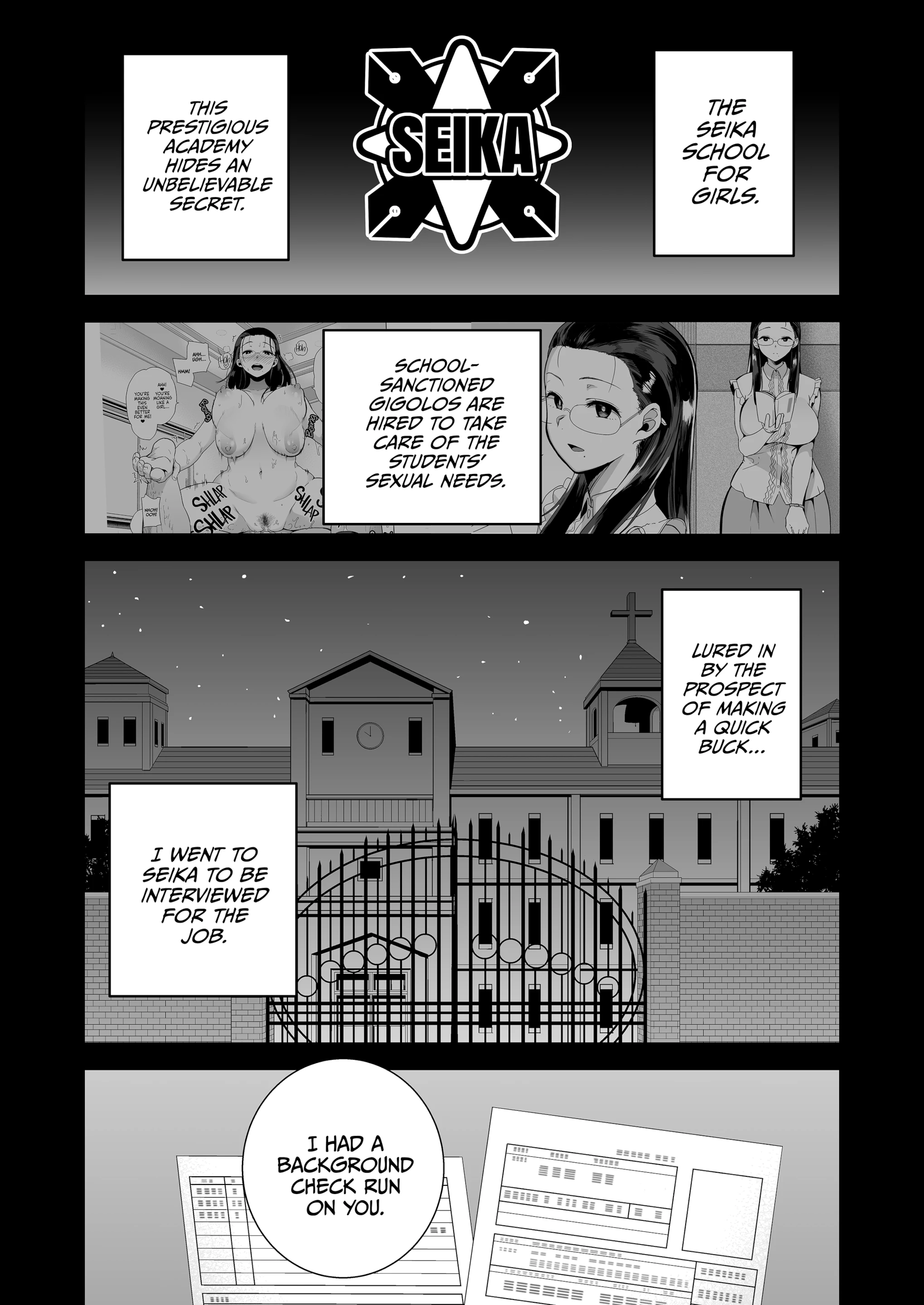 The Seika Girls and the School-Sanctioned Gigolo 2 porn comic picture 2