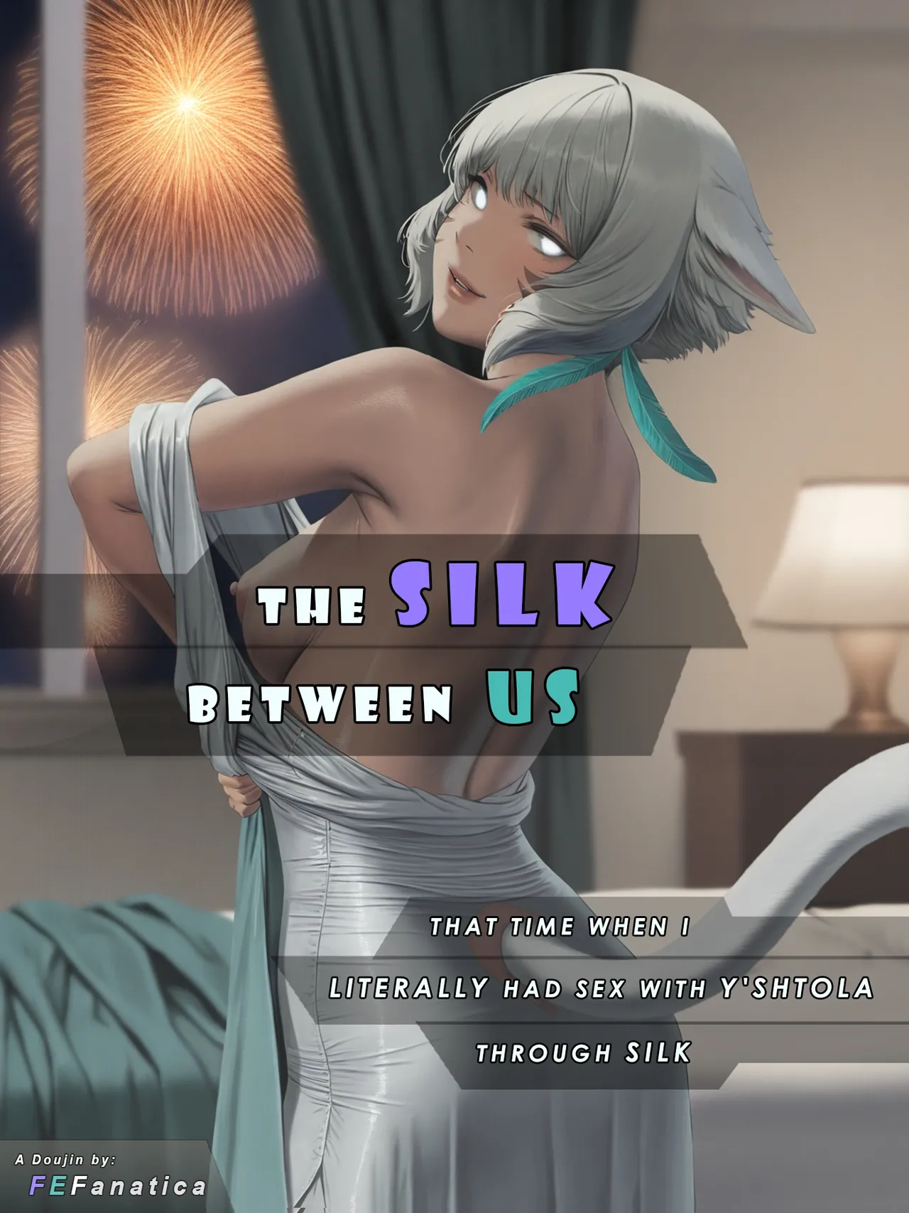 The Silk Between Us: That Time When I Literally Had Sex with Y'Shtola Through Silk porn comic picture 1