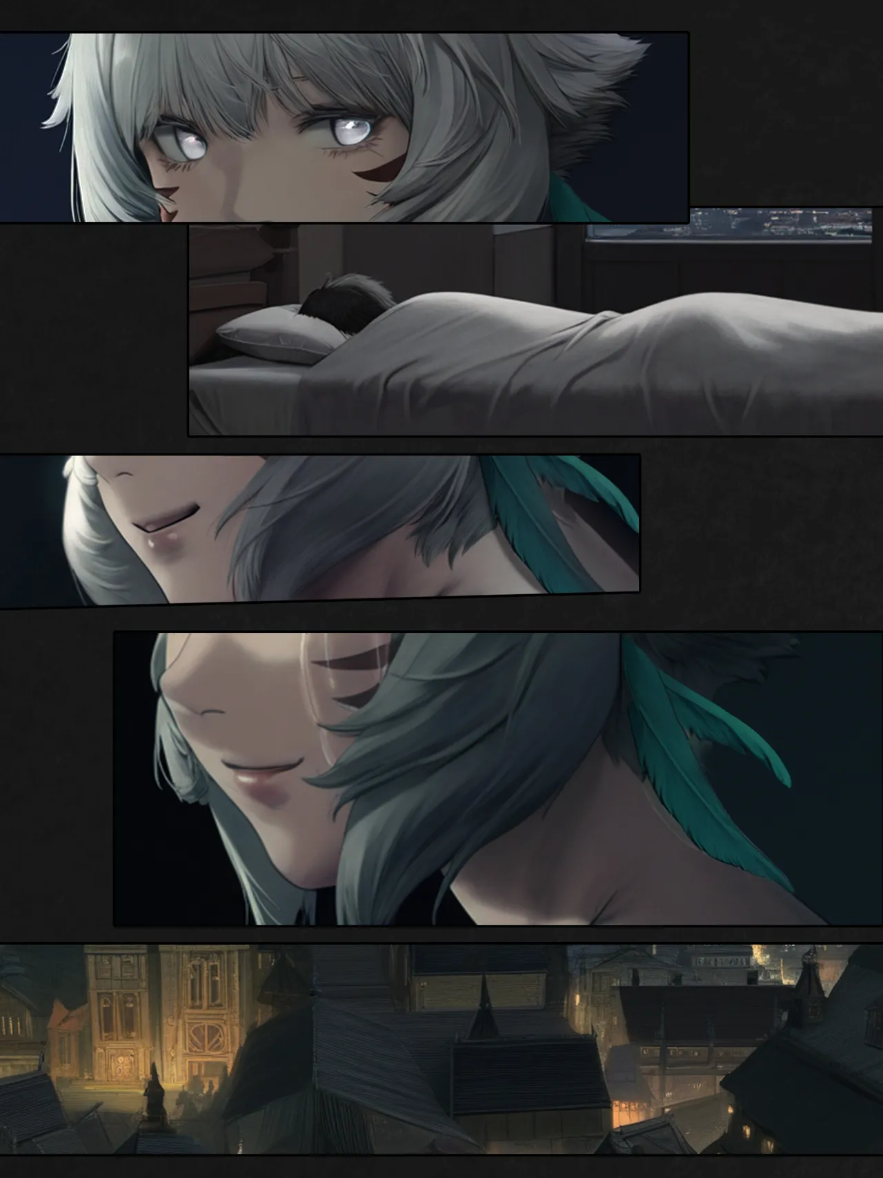The Silk Between Us: That Time When I Literally Had Sex with Y'Shtola Through Silk porn comic picture 25