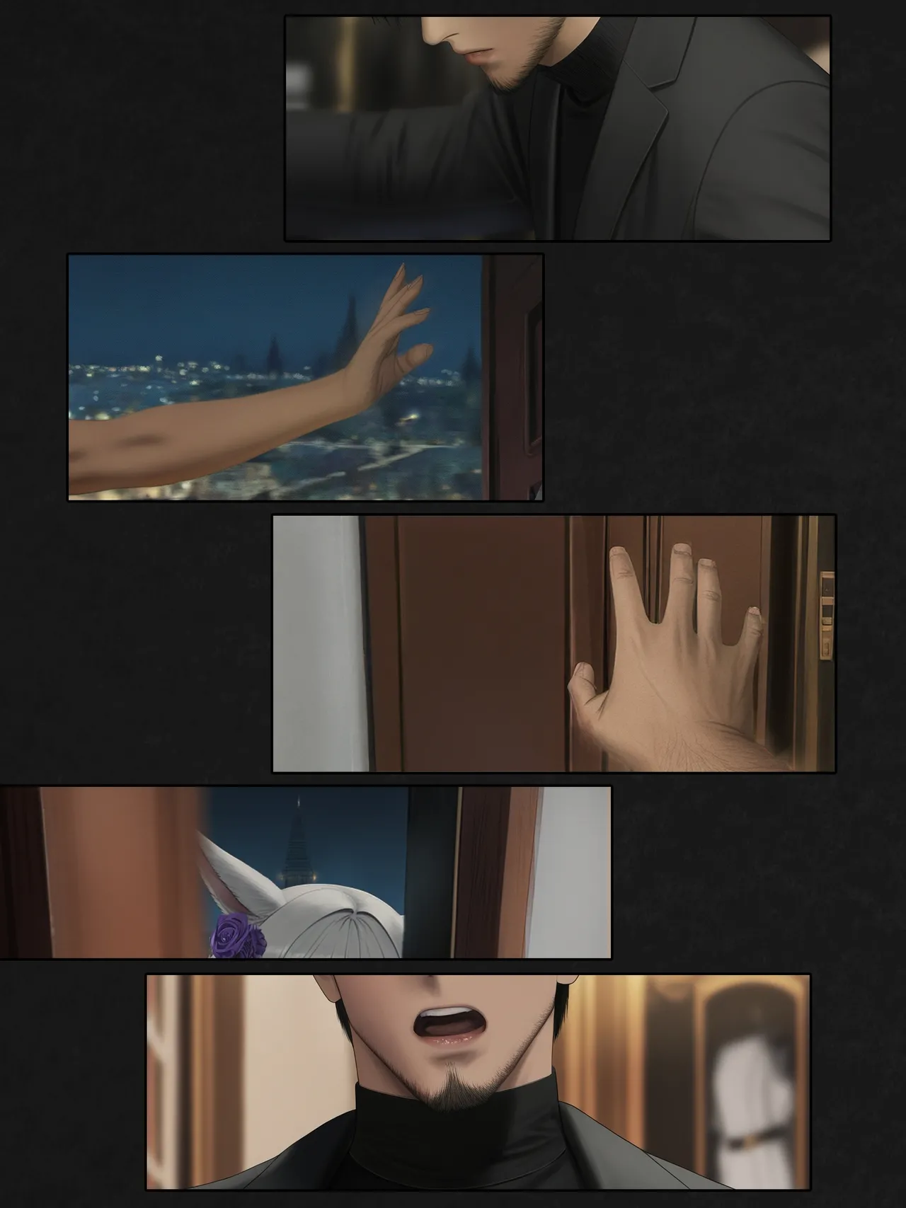 The Silk Between Us: That Time When I Literally Had Sex with Y'Shtola Through Silk porn comic picture 44