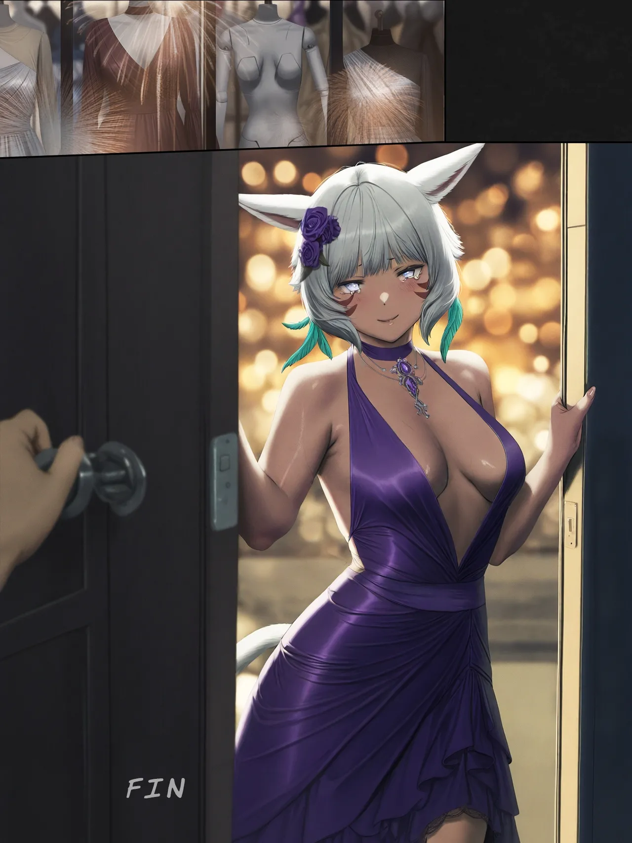 The Silk Between Us: That Time When I Literally Had Sex with Y'Shtola Through Silk porn comic picture 46