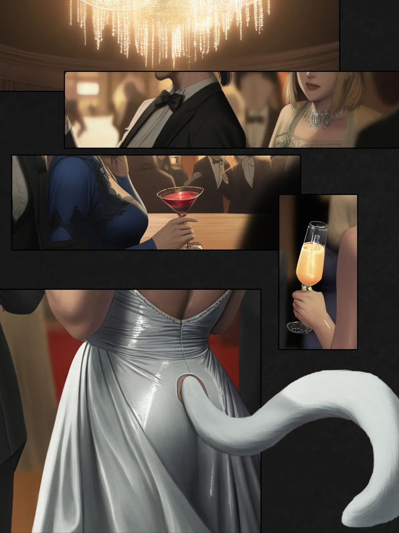 The Silk Between Us: That Time When I Literally Had Sex with Y'Shtola Through Silk porn comic picture 6