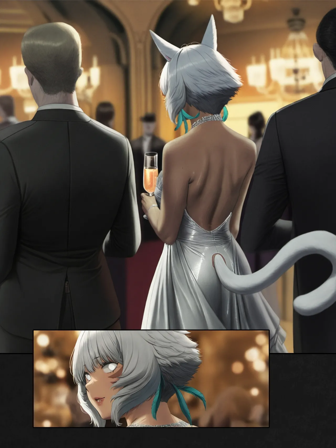 The Silk Between Us: That Time When I Literally Had Sex with Y'Shtola Through Silk porn comic picture 7