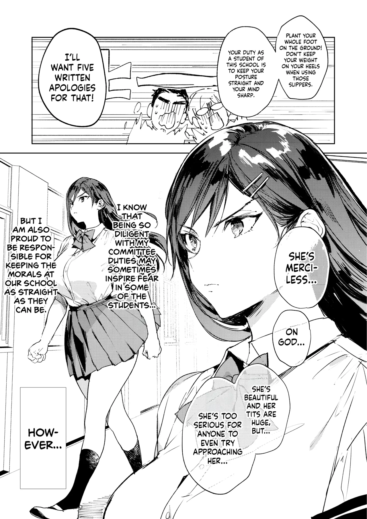 The Strict Head of the DIsciplinary Committee Just Can't Stop Masturbating at School! | Kiritsu ni Kibishii Fuuki Iinchou wa Kounai de Himitsu no Dosukebe Onanie ga Yamerarenai! porn comic picture 6