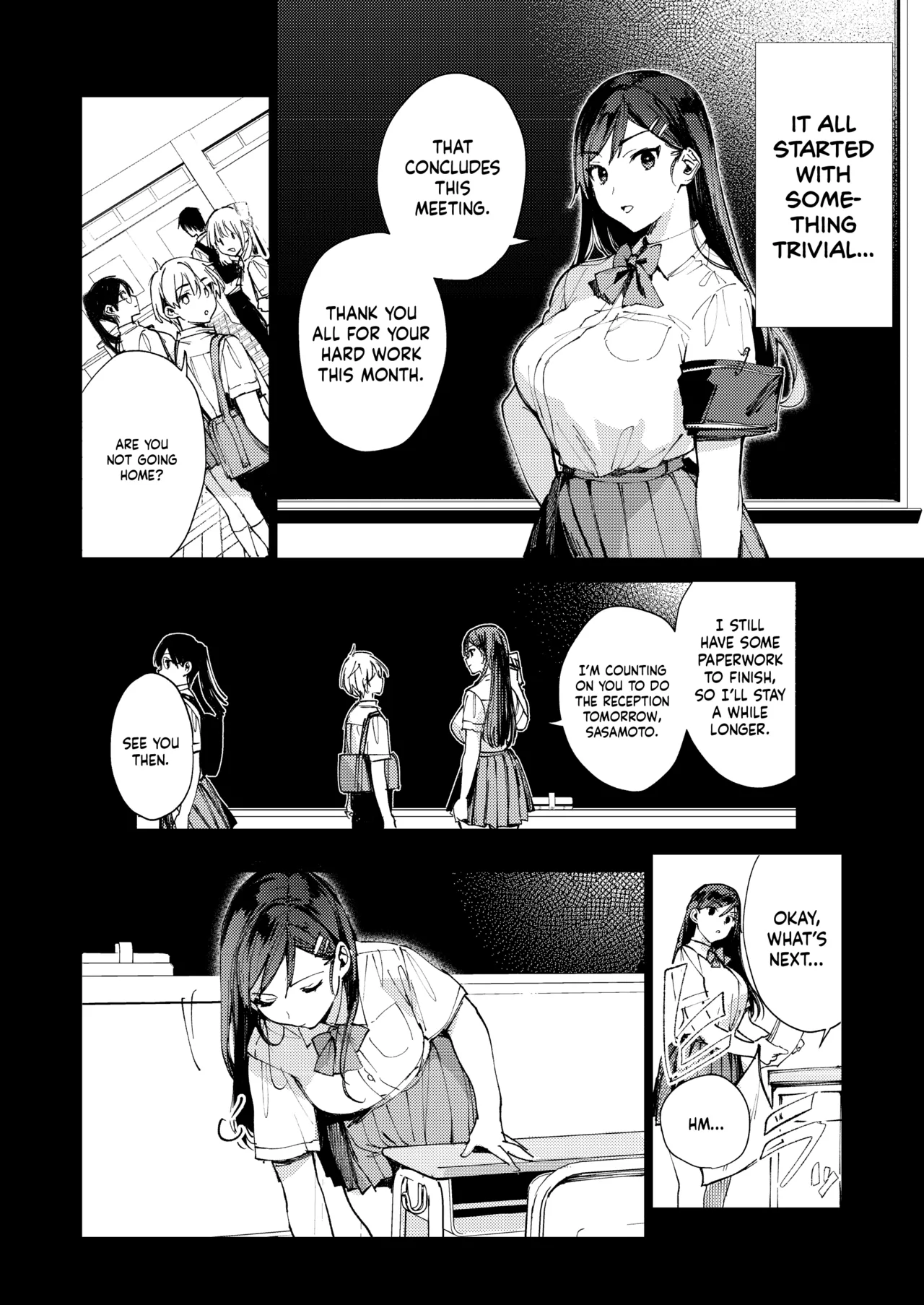 The Strict Head of the DIsciplinary Committee Just Can't Stop Masturbating at School! | Kiritsu ni Kibishii Fuuki Iinchou wa Kounai de Himitsu no Dosukebe Onanie ga Yamerarenai! porn comic picture 9