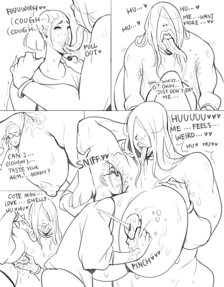 There is a Yokai Milf in the Forest!!! porn comic picture 5