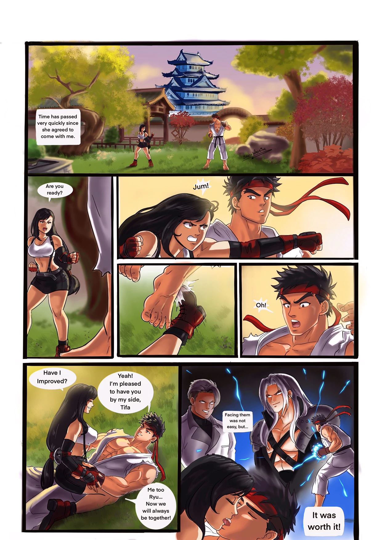 Tifa x Ryu porn comic picture 1