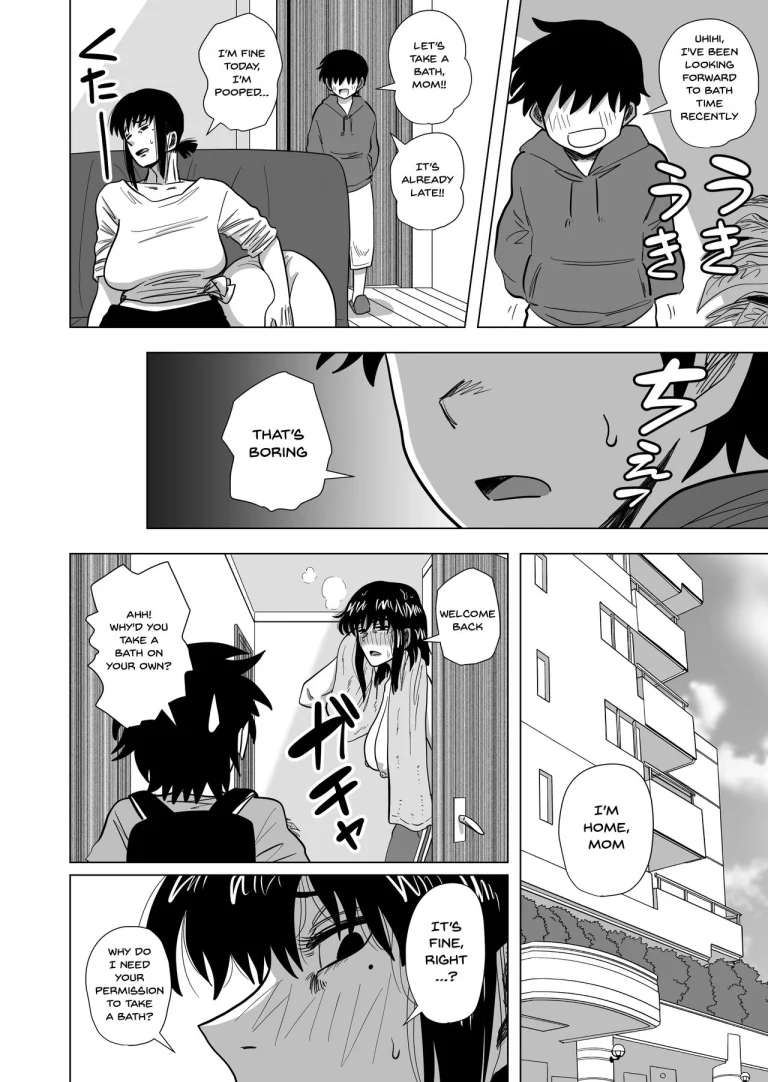 Together In The Bath With Mom... | Ofuro de Okaa-san to... porn comic picture 17
