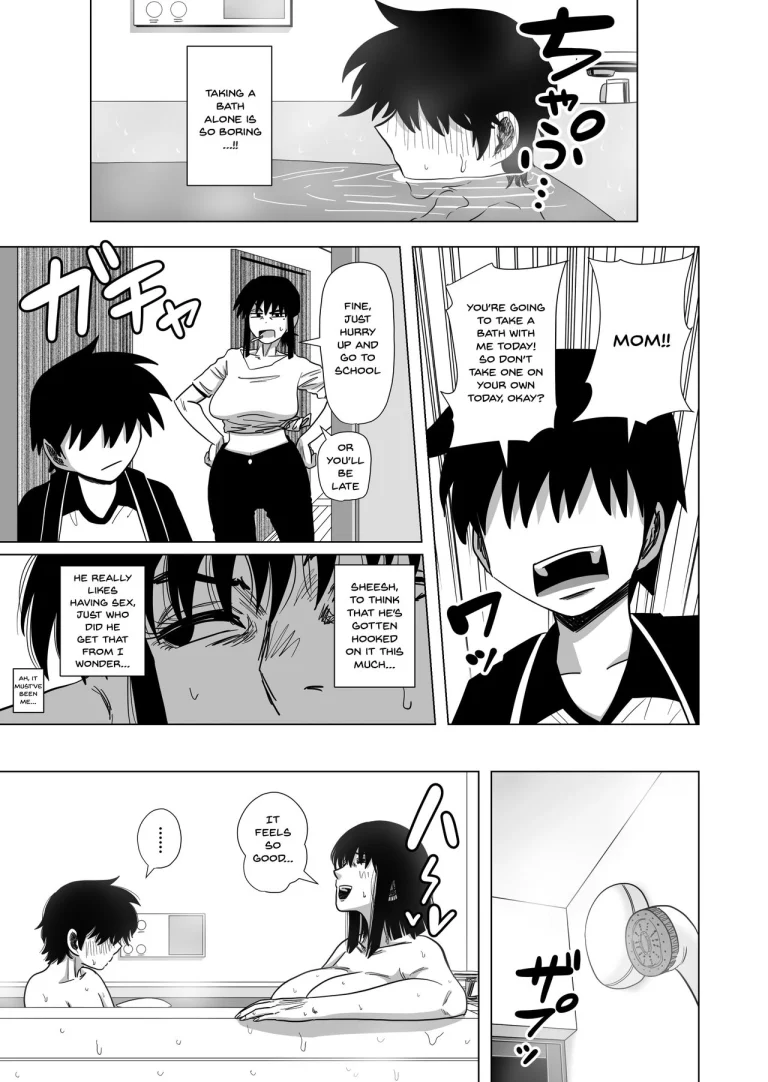 Together In The Bath With Mom... | Ofuro de Okaa-san to... porn comic picture 18