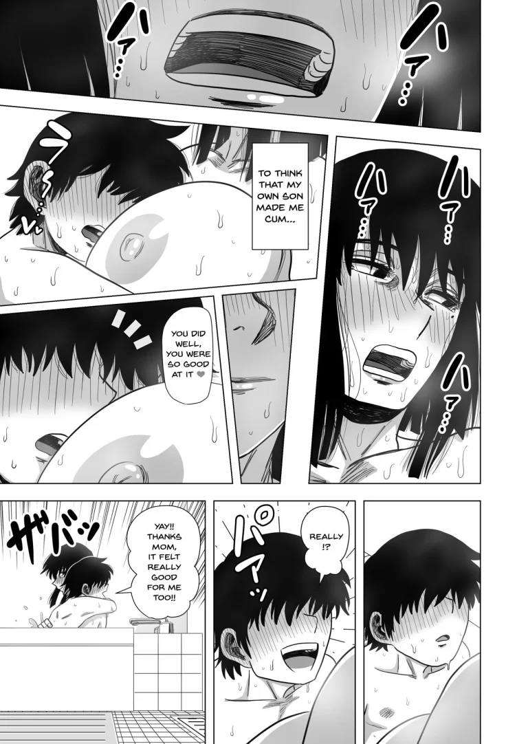 Together In The Bath With Mom... | Ofuro de Okaa-san to... porn comic picture 28