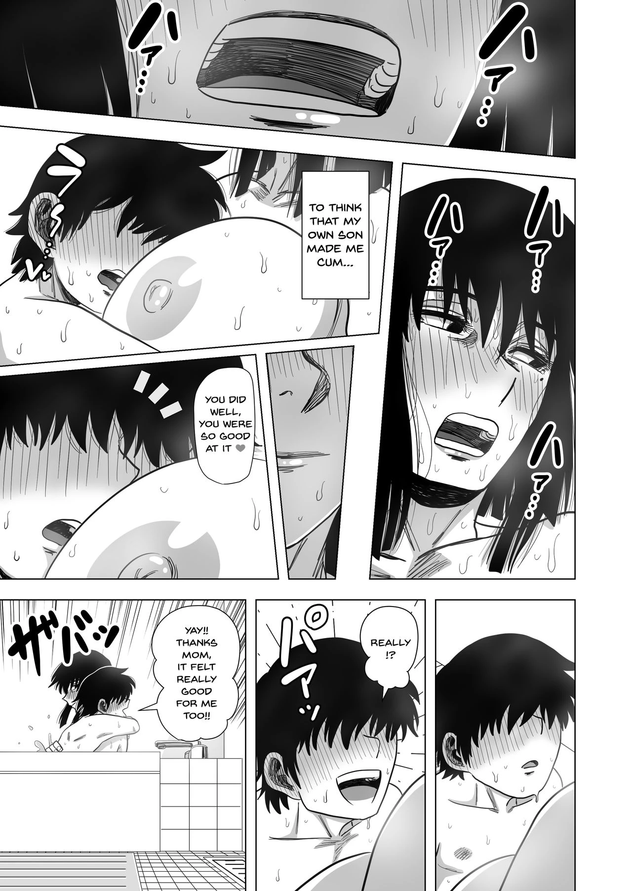 Together In The Bath With Mom... | Ofuro de Okaa-san to... porn comic picture 28