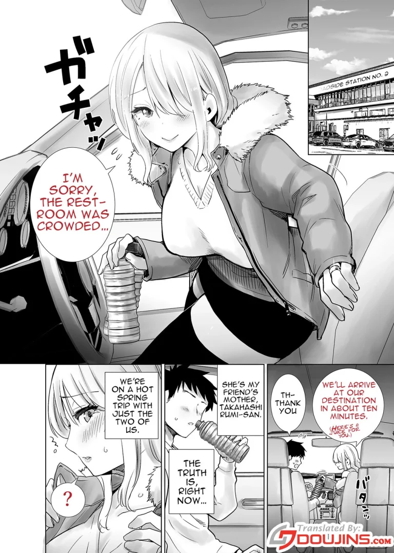 Tomodachi no Mama ga Boku no Dekachin de Ikimakutta Onsen Ryokou | The Hotspring Trip Where My Friend's Mother was All Over My Big Dick porn comic picture 2