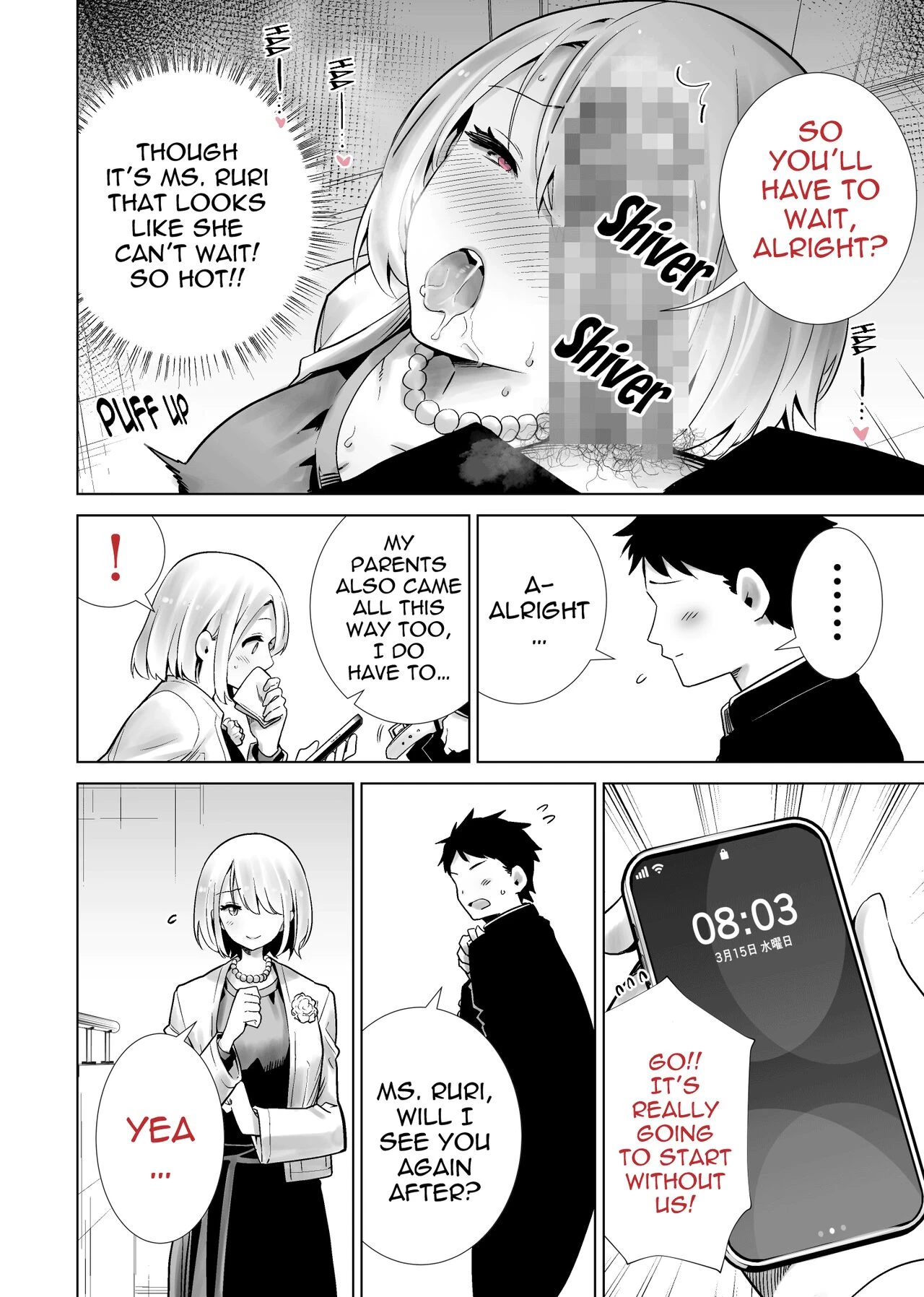 Tomodachi no Mama ga Boku no Dekachin de Ikimakutta Sotsugyoushiki porn comic picture 10