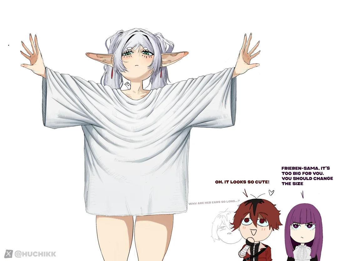 Too big a size for Frieren!! porn comic picture 1