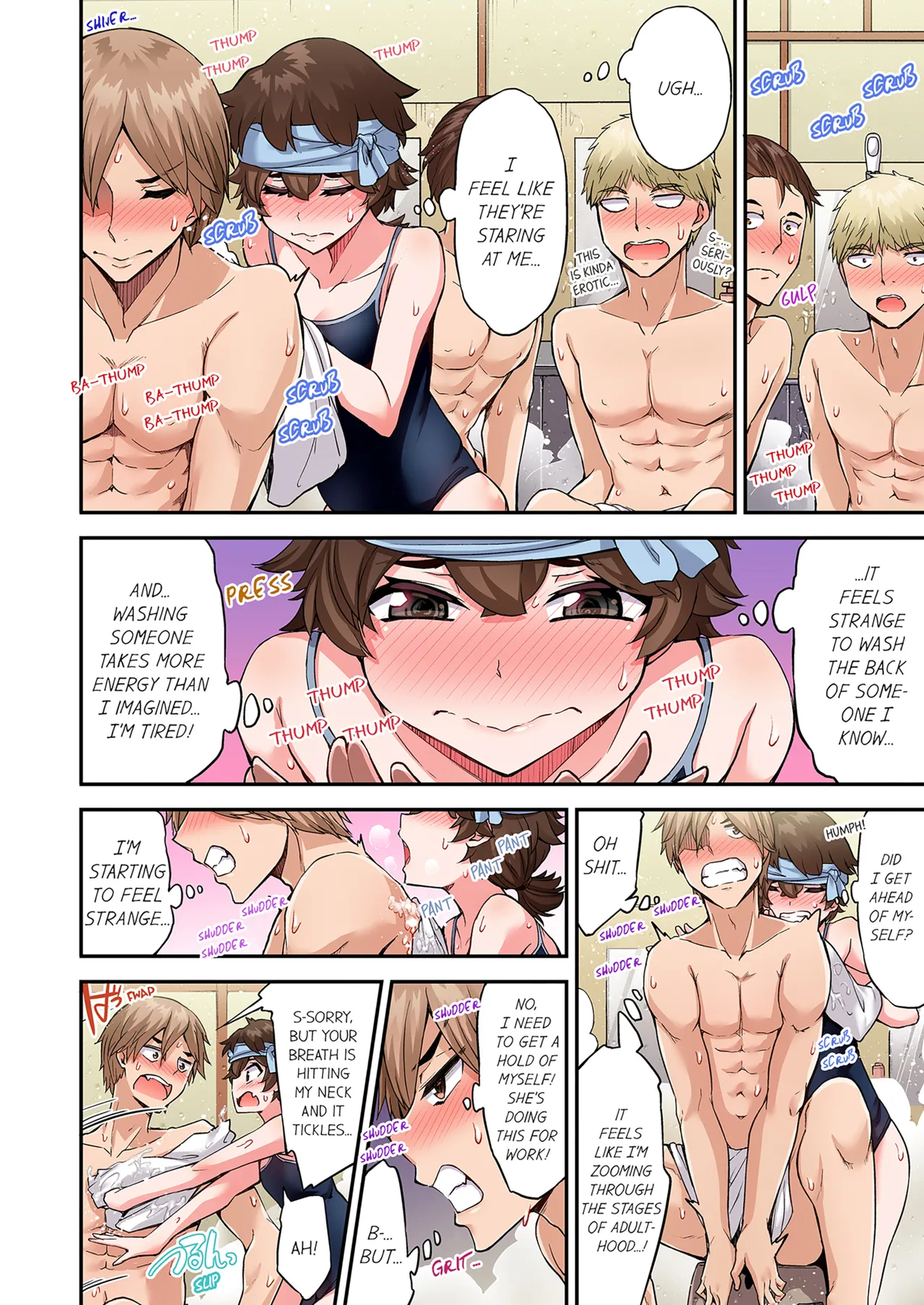 Traditional Job of Washing Girl's Body Volume 21 | Asoko Araiya no Oshigoto ~Kataomoichuu no Aitsu to Onnayu de~ porn comic picture 44