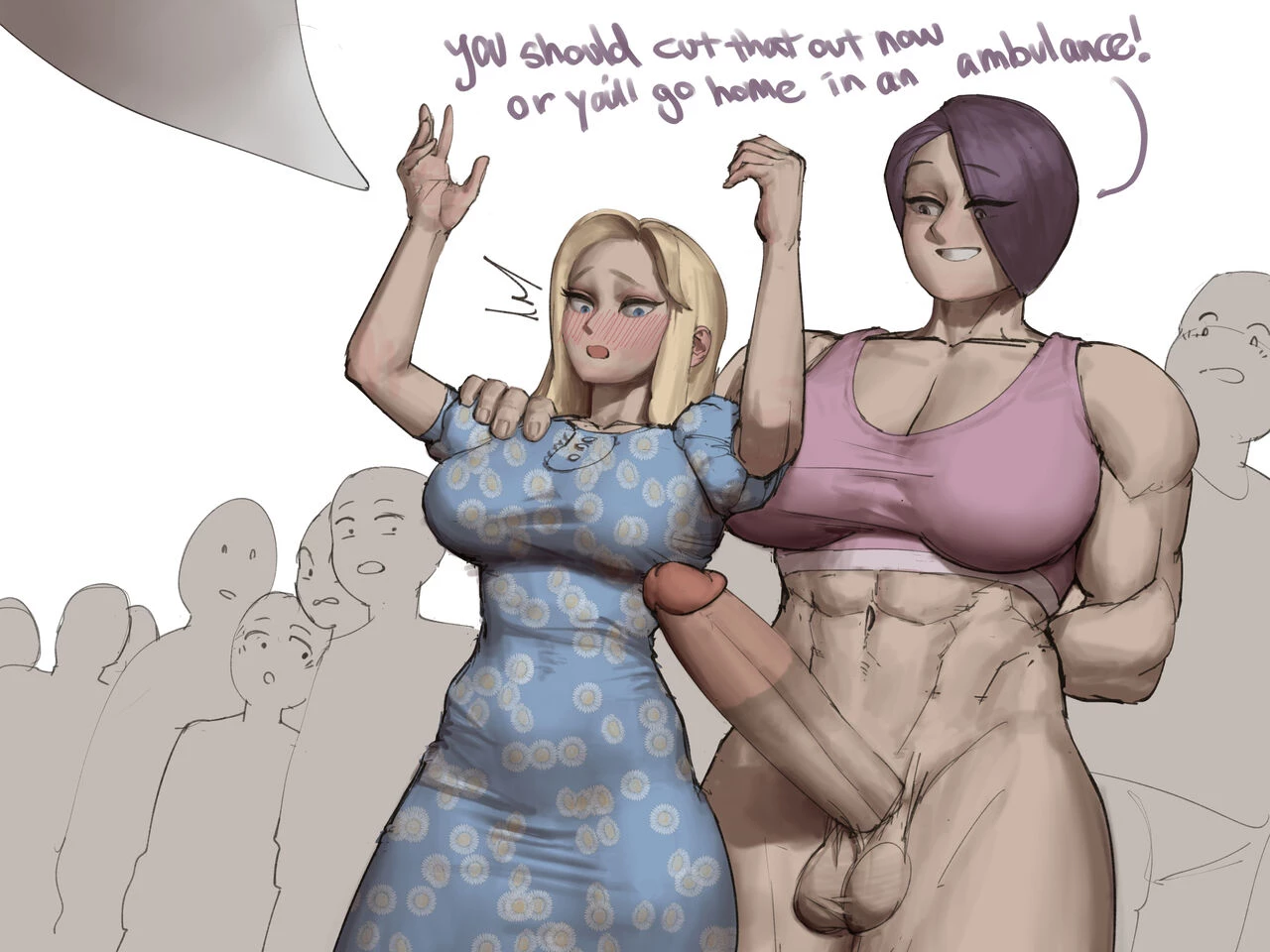 Trans vs Tradgirl porn comic picture 2