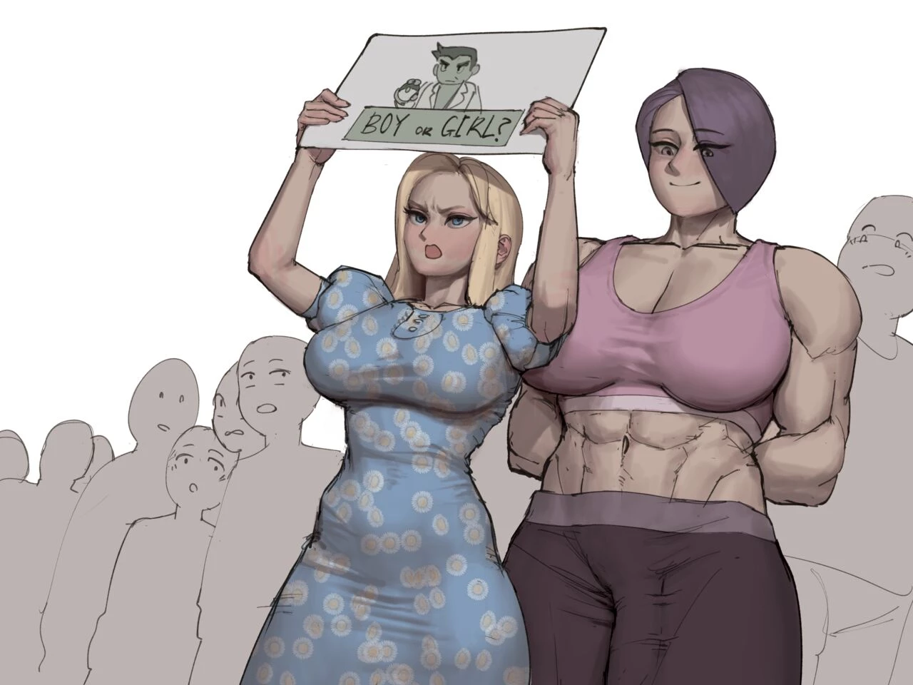 Trans vs Tradgirl porn comic picture 5