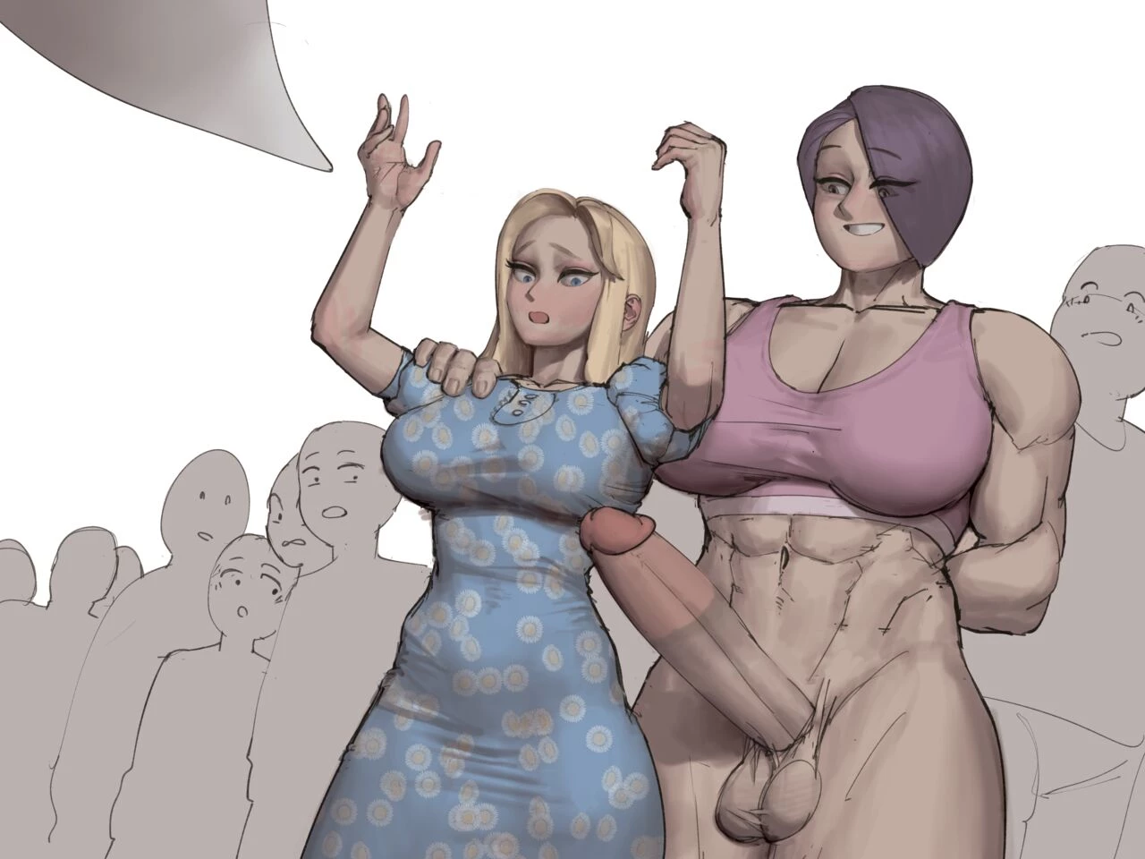 Trans vs Tradgirl porn comic picture 6