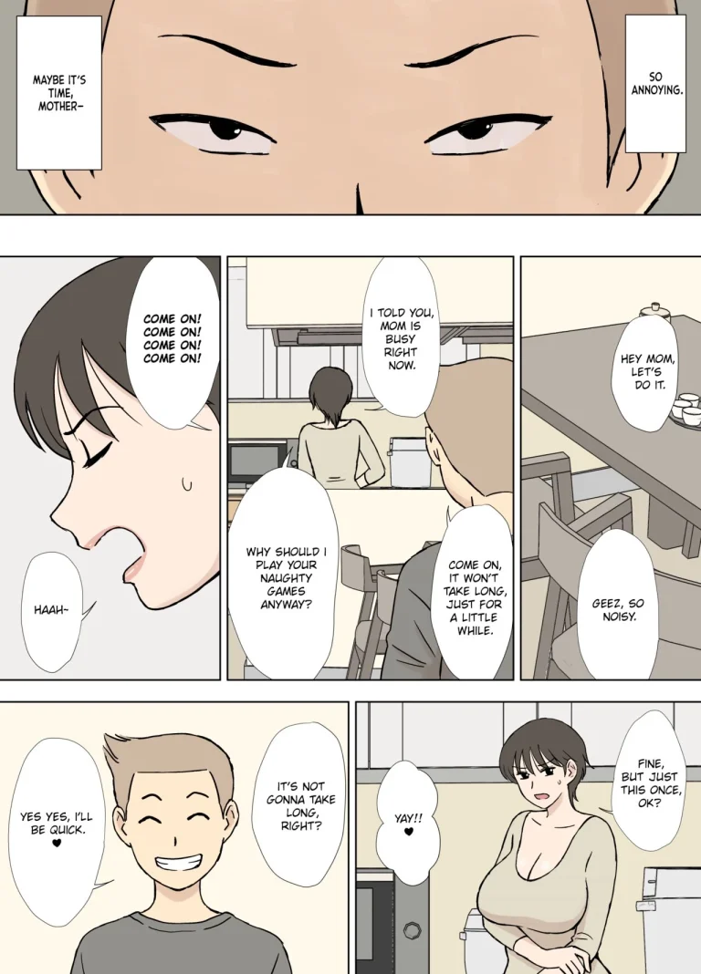 Trapped Mother: Naughty Son Playing With His Mom | Numa Haha Wanpaku Musuko no Mama Ijiri porn comic picture 5